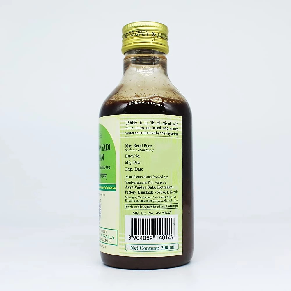 Kottakkal Arya Vaidyasala Prasaranyadi Kashayam, 200 ml-3.webp